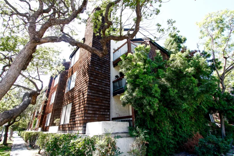 The landscaping around California Woods in Glendale California