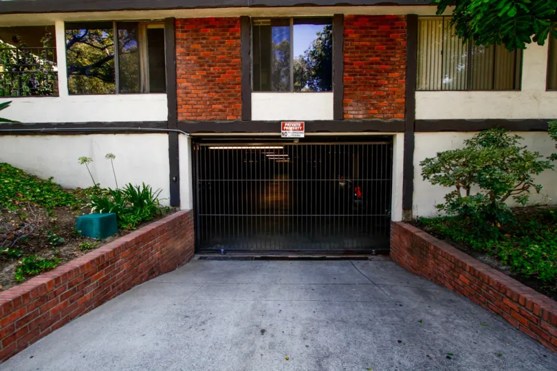 The parking for Chester House in Glendale California
