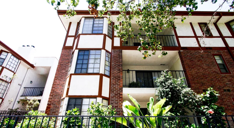 The balconies at Columbus Square
