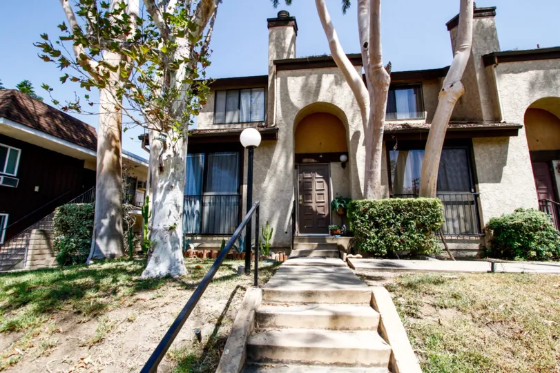The entrance into Elk Townhomes