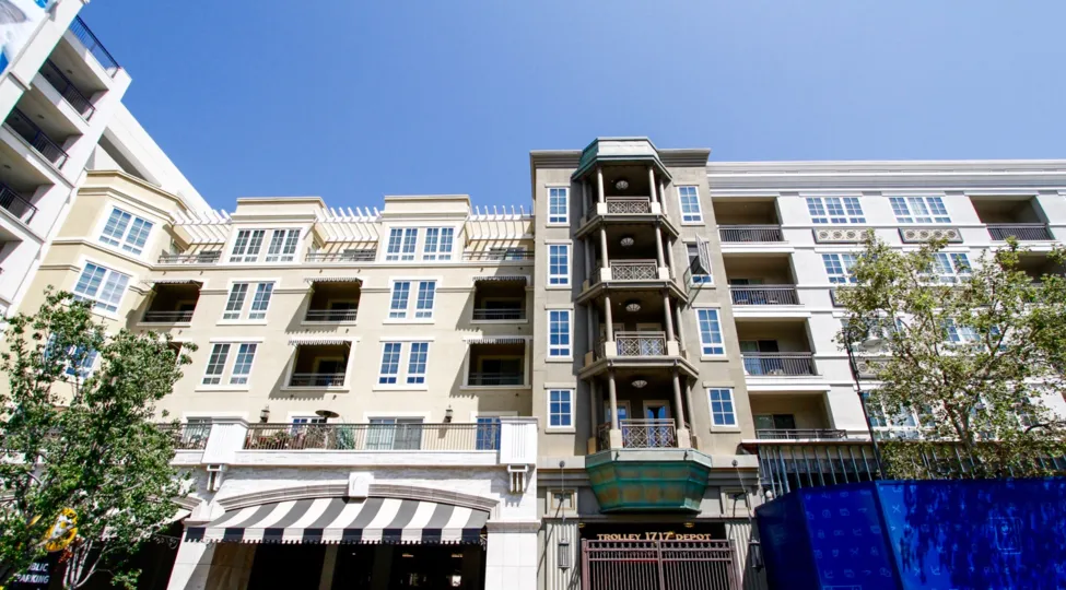 The balconies at Excelsior at Americana