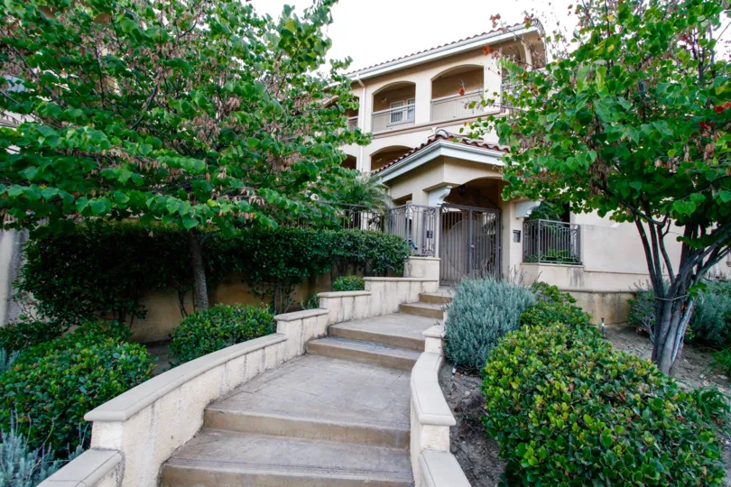 The stairs up to Fairway Villas