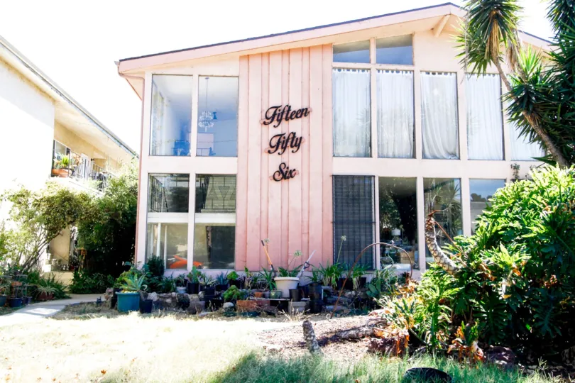 The yard in front of the Fifteen Fifty Six