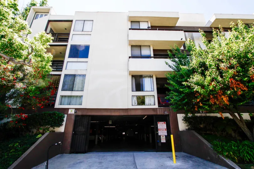 The parking for Glendale Executive Townhomes