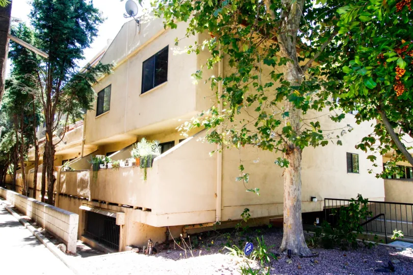 The landscaping around the Glendale Terrace