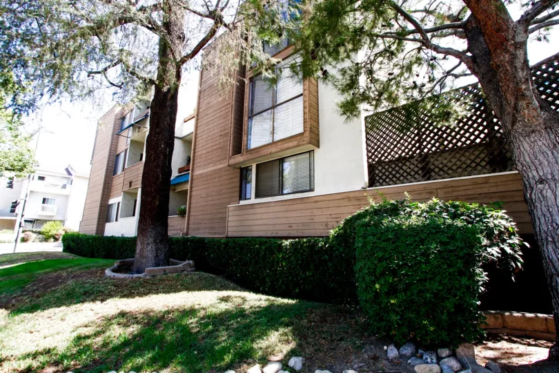The yard in front of Glendale Woods