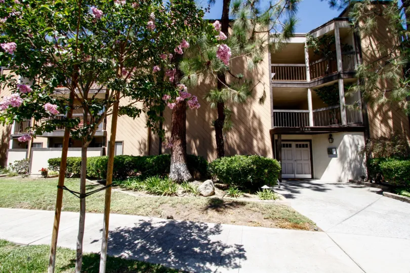 The parking for Holly View in Glendale California