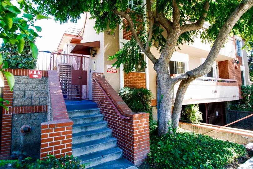 The stairs into Justin Villas