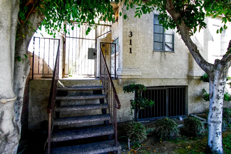 The stairs up to KC Condo