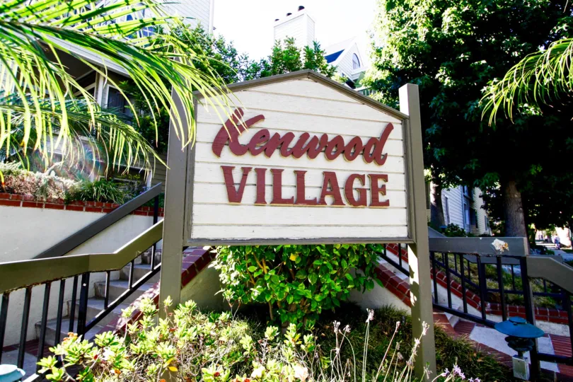 The sign announcing Kenwood Village