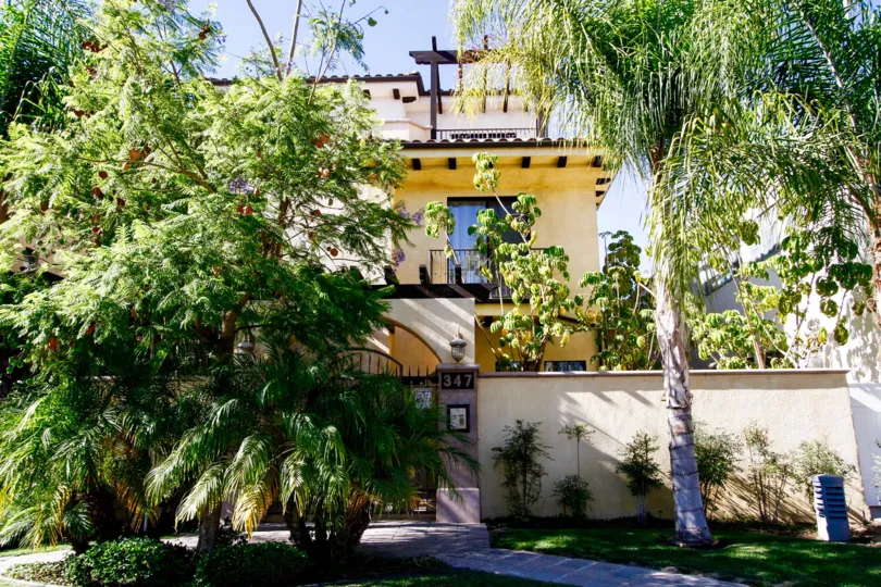 The landscaping around Milford Mediterranean Villas