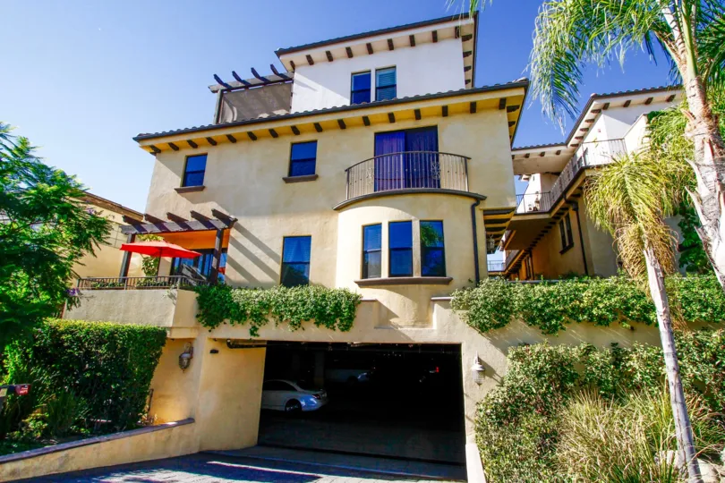 The parking for Milford Mediterranean Villas