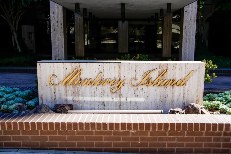 The name of Monterey Island upon entering into the property