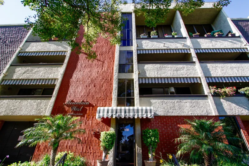 The balconies at Moutain West in Glendale California