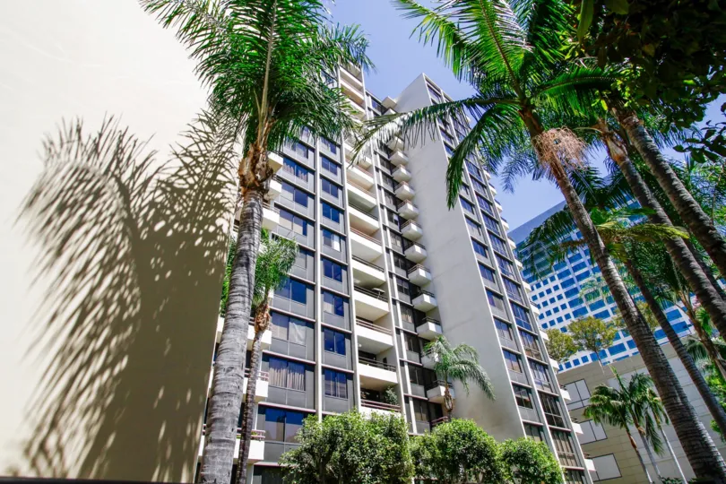 The architecture of the Park Towers in Glendale California