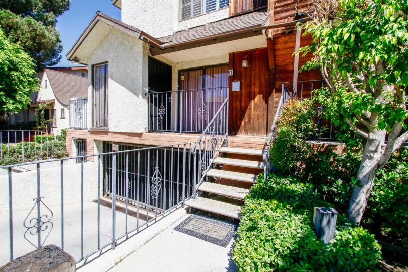 The entrance into Park Villa Townhomes