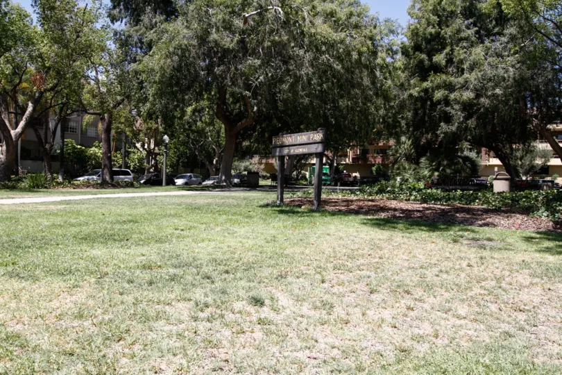 The mini park seen at Piedmont Park in Glendale California