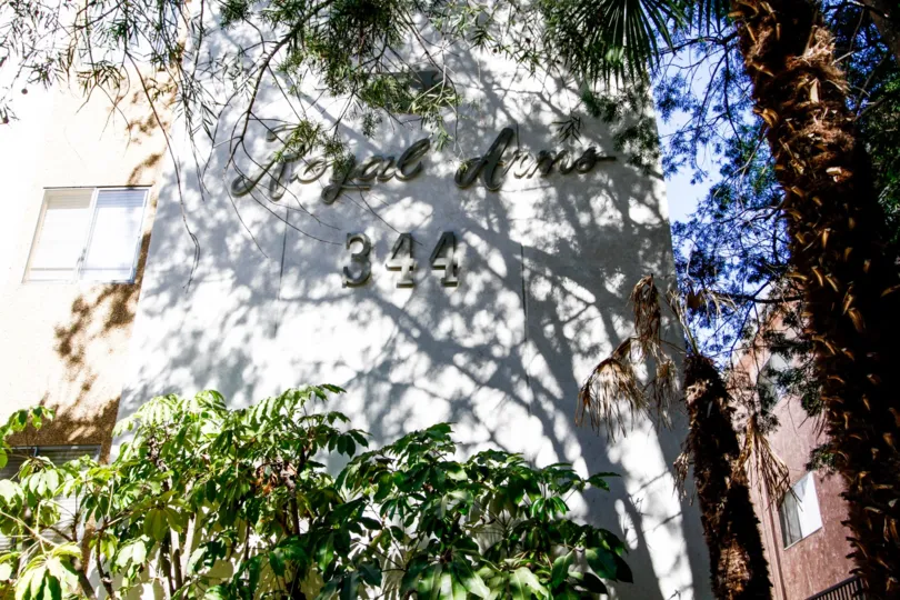 The landscaping around Royal Arms in Glendale California