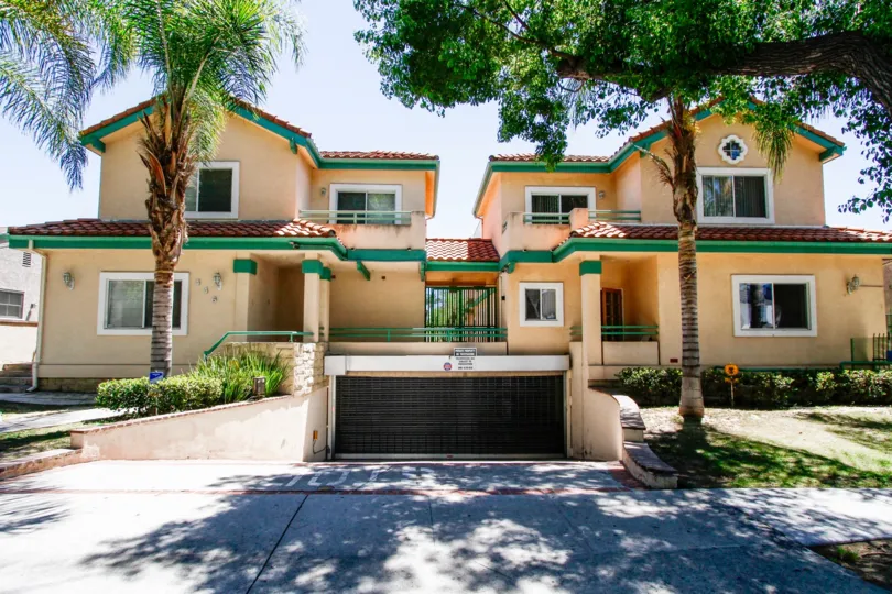 The view of Stocker Garden in Glendale California