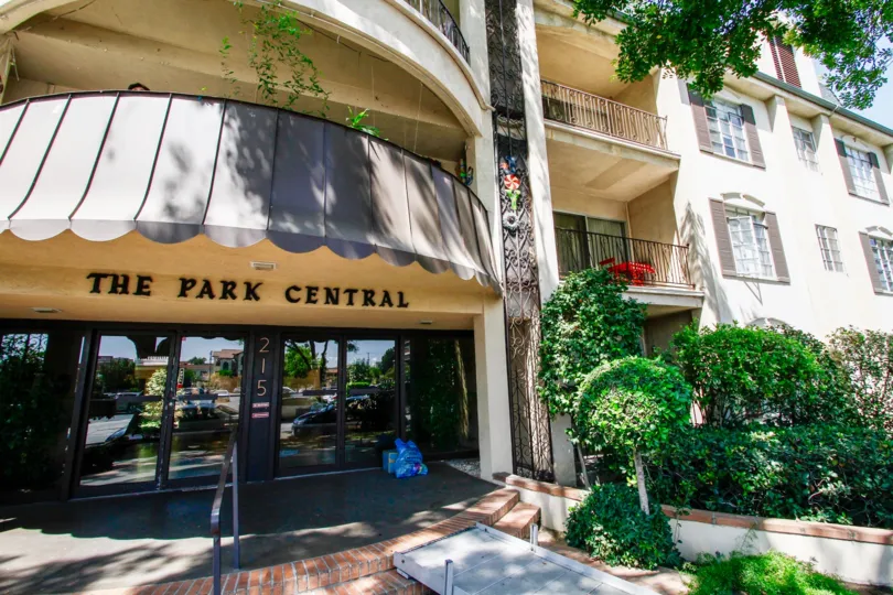 The entrance into The Park Central