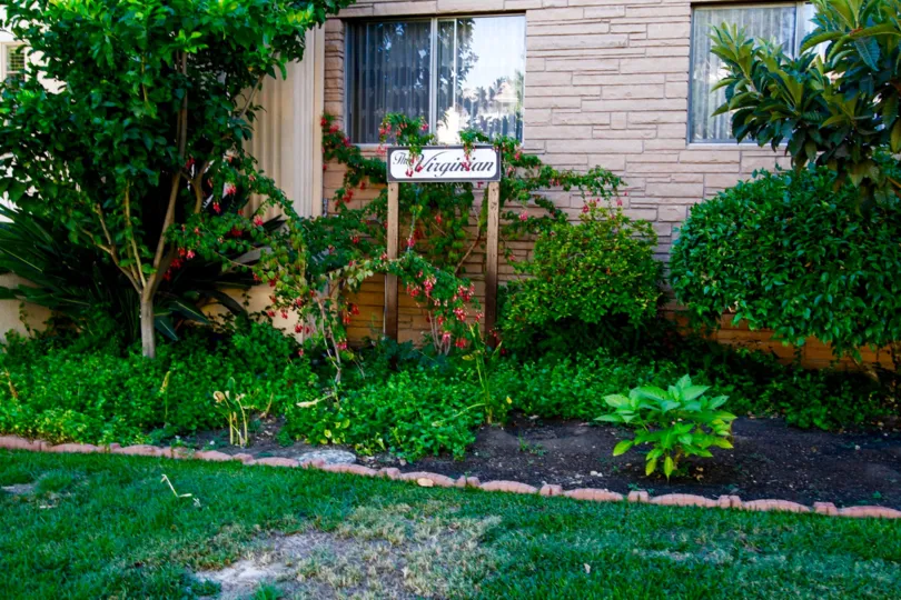 The landscaping around The Virginian in Glendale California