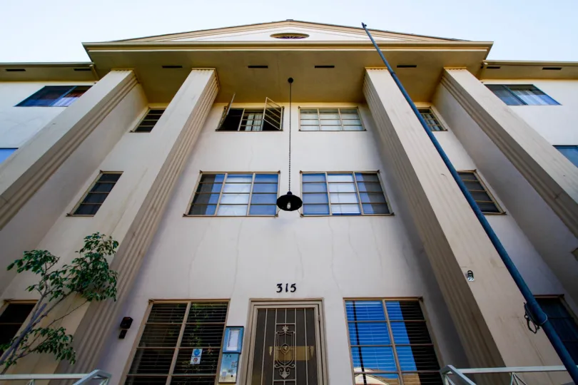 The address above the entrance into The Virginian