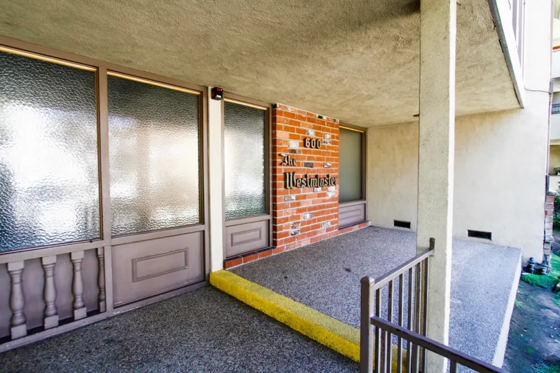 The Westminster Home name written on the buidling in Glendale California
