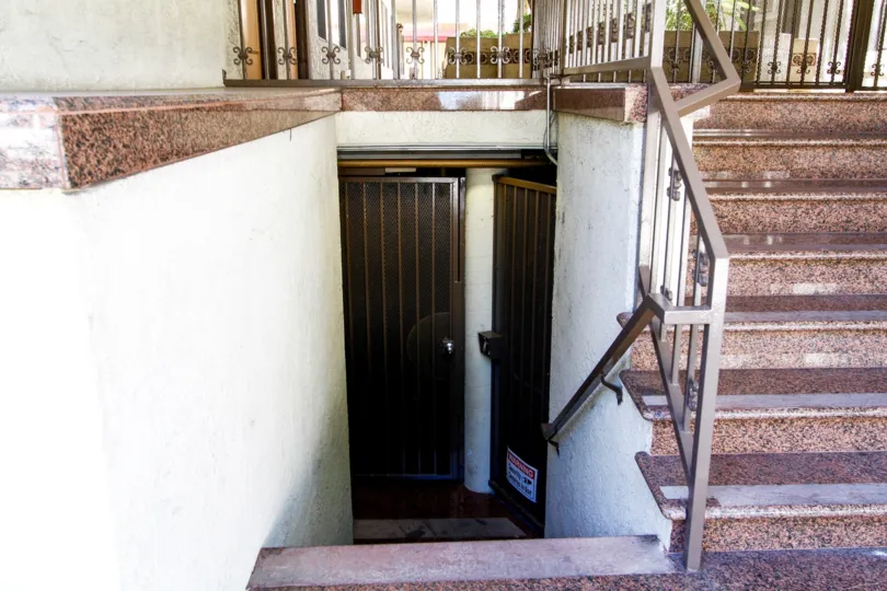 The doors seen at the Thompson Court