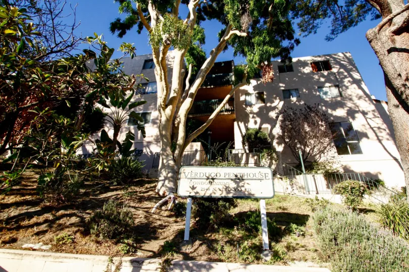 The landscaping at the Verdugo Penthouse