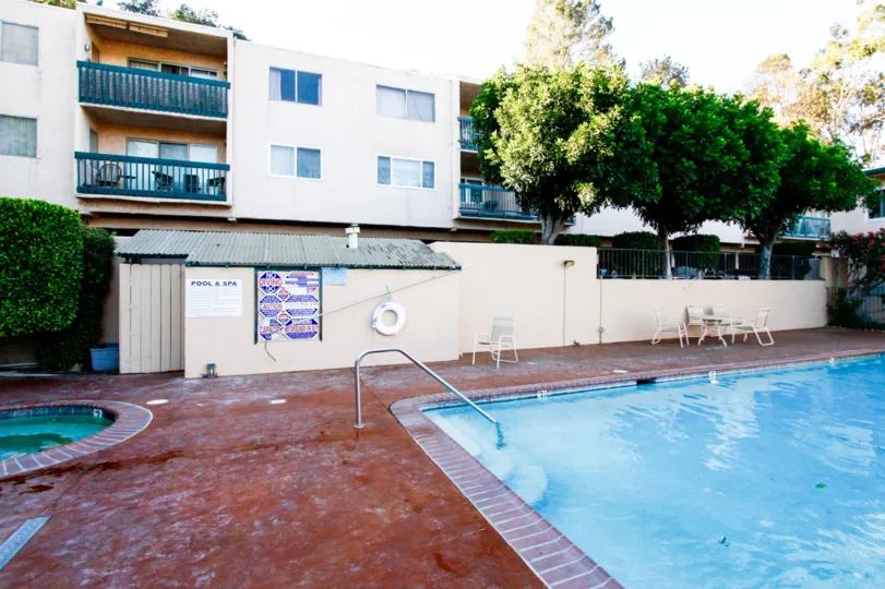 The swimming at the Verdugo Penthouse