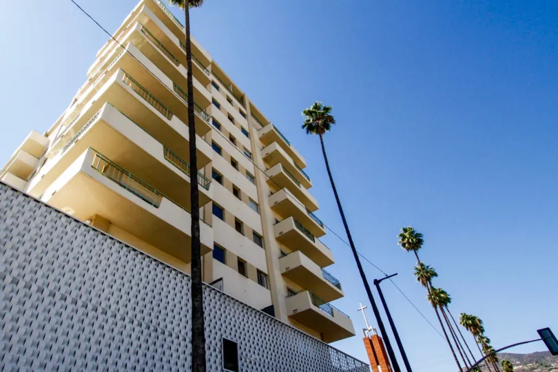 The balconies at Verdugo Towers
