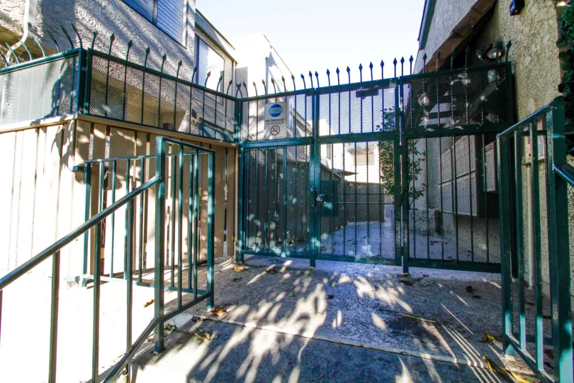 The fence ouside of Verdugo Villas