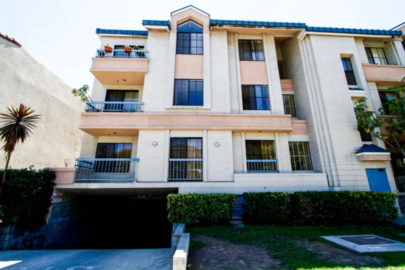 The balconies at Villa Olmo in Glendale California