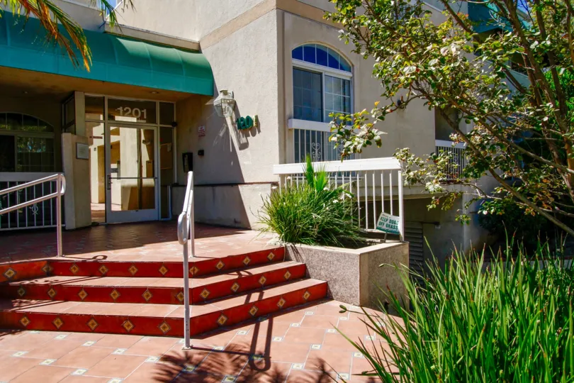 The stairs up to Viola Plaza in Glendale California