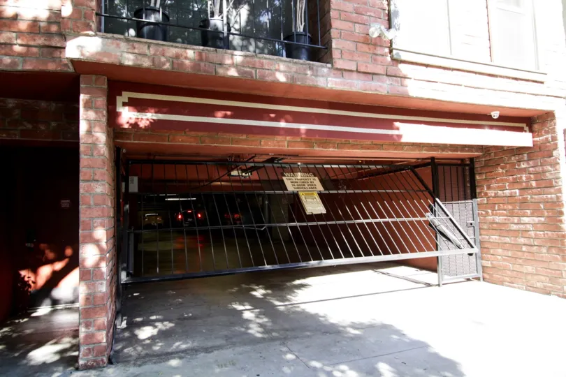 The parking at Hancock Park Plaza