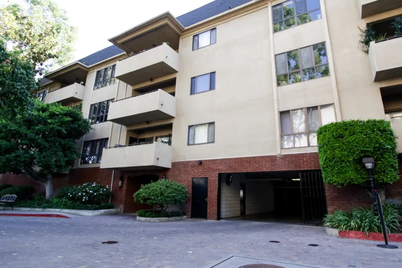 The balconies at Hancock Park Terrace