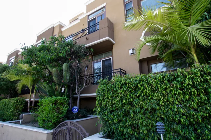 The stairway to the entrance at Marbella Terraces West