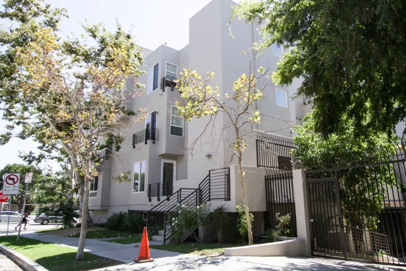 The stairs leading into The Grand Wilshire