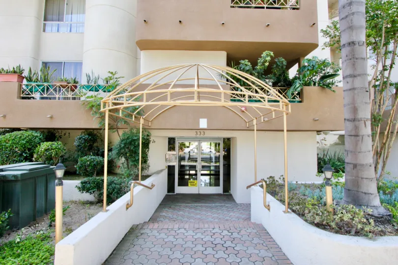 Gorgeous entranceway of the Westminster Village in Hancock Park California.