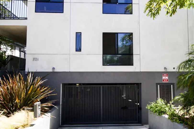 Gated parking is offered at 7124 Hollywood in Hollywood