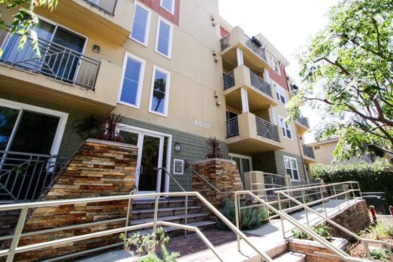 The entry to Carleton Plaza Condos