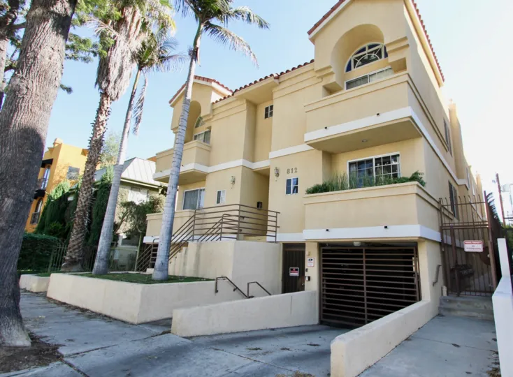 A view of Hudson Homes located in Hollywood, California