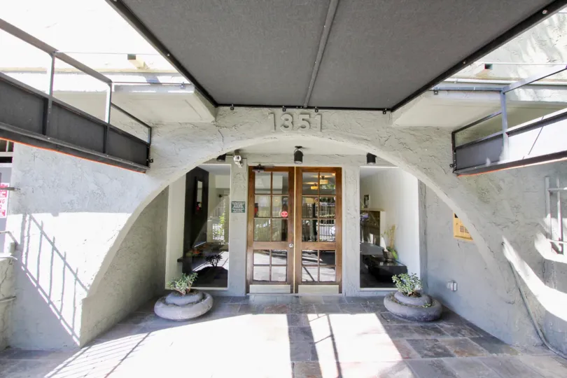 The entrance into Orange Drive in Hollywood, California