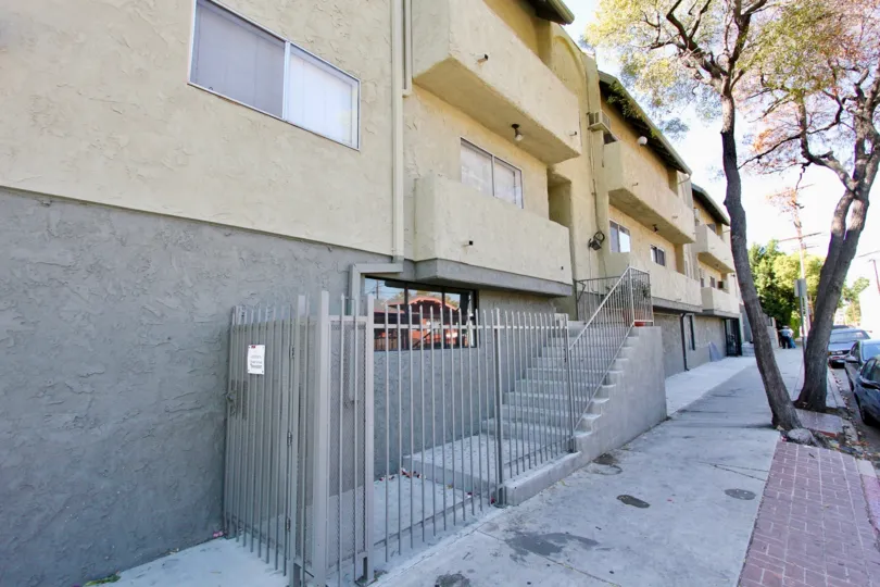 The stairs to the side of Orange Drive