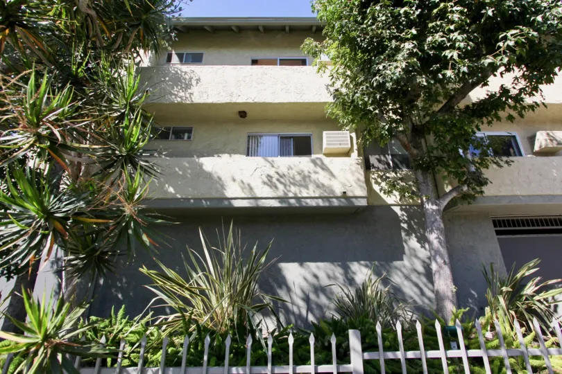 The balconies at Orange Drive in Hollywood, California