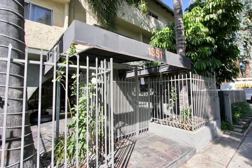 The fence around Orange Drive