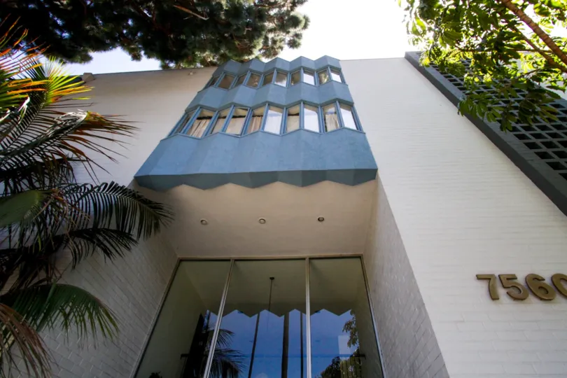 Sierra Terrace is a midcentury building in Hollywood