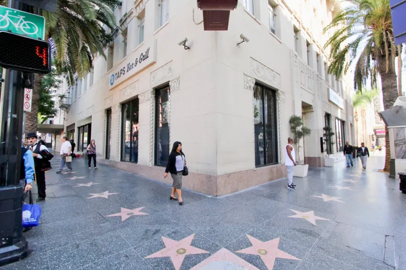 The shopping and businesses around The Lofts at Hollywood and Vine
