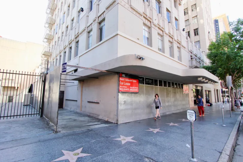 The corner of the The Lofts at Hollywood and Vine building