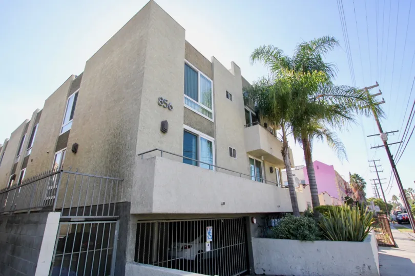 The view of the Van Ness Grove building in Hollywood, California